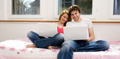 Couple at computer